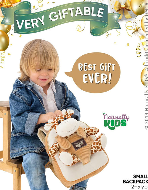 Load image into Gallery viewer, Giraffe Backpack, Giraffe Toy for Toddler, Giraffe Stuffed Animal, Giraffe Gifts
