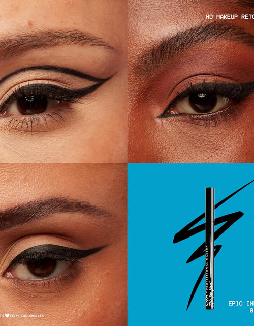 Load image into Gallery viewer, NYX PROFESSIONAL MAKEUP Epic Ink Liner, Waterproof Liquid Eyeliner - Black, Vegan Formula
