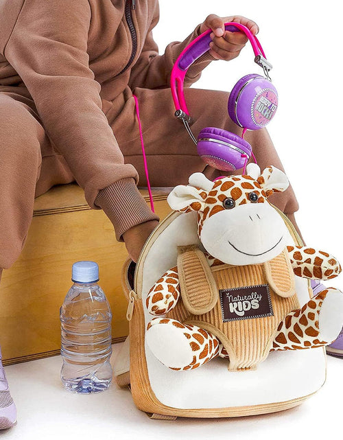 Load image into Gallery viewer, Giraffe Backpack, Giraffe Toy for Toddler, Giraffe Stuffed Animal, Giraffe Gifts
