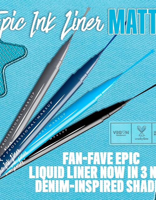 Load image into Gallery viewer, NYX PROFESSIONAL MAKEUP Epic Ink Liner, Waterproof Liquid Eyeliner - Black, Vegan Formula
