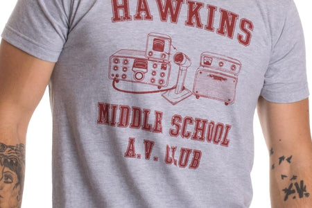 Hawkins Middle School A.V. Club | Vintage Style 80S Costume AV Hawkin T-Shirt