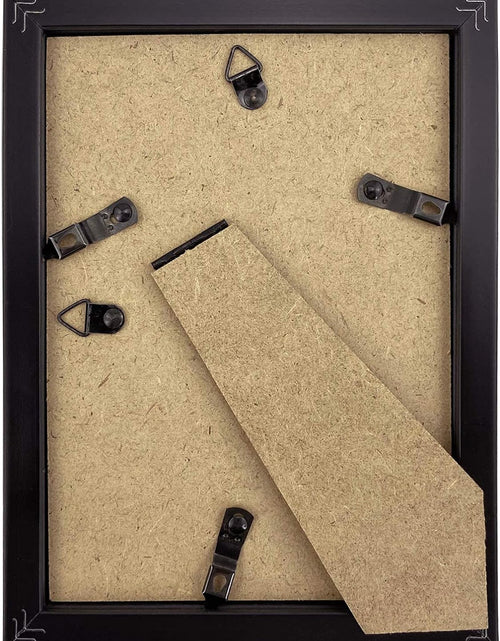 Load image into Gallery viewer, 12 Pack 3.5X5 Black Picture Frame Bulk Set for Desktop Display or Wall Mounting
